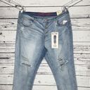 Gogo Jeans  NWT Size 20 Light Blue Wash Distressed High Rise Ankle Denim Jeans Photo 1