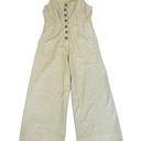 ALBION FIT  Sleeveless Button-Down Overall Jumpsuit Wide Leg Size Medium Women's Photo 0