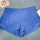 Lululemon  Hotty Hot High Rise Gym Shorts Wild Indigo Blue 12 NWT Photo 3