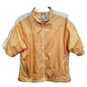 Sunice Sunita Women’s Short Sleeve Wind Breaker Jacket Shirt Small Yellow White Photo 0