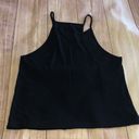 Live Love Dream Ribbed Black Tank Top Photo 2