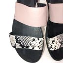 Sorel  Ella II Snakeskin 2 Strap Sandals Mauve Gray Black Size 8 Photo 2