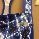 The North Face  Racerback Space Polkadot Athletic Tank Top Blue White XS Photo 2