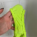 Good American  Always Sunny One Piece Ribbed Swimsuit in Electric Lime/Yellow Photo 5