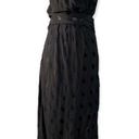 ZARA  Wrap Dress Polka Dot Satin Velvet Faux Sash wedding guest date size small Photo 1