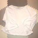 Madewell  Flare Sleeve Tee White Cotton Size XS Basic Casual Textured Cotton Knit Photo 4