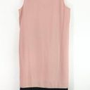 Doe & Rae New  Color Block Side Snap Dress Sleeveless V-Neck Shift Pink Black Photo 16