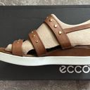 Ecco  Whisky Touch Plateau Leather Sandals, Size EU 41 | US 10-10.5 New in Box Photo 13