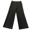 Loft  Women's High Waist Trousers Pants Size 6 Wide-Leg Belt Loops Career Black Photo 0