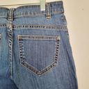 Victoria's Secret  Womens Size 4 Blue High-Rise Cropped Jeans Angel Wings Photo 9