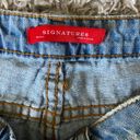 Embroidered Low Waisted Jean Shorts Multi Size 2 Photo 3