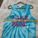 Krass&co Port &  Women's L Lake Bum Graphic Tank Top Blue Tie Dye Swirl Summer Photo 4