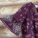 Knox Rose  flowy boho bell sleeve peasant blouse size M Photo 5