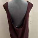 BB Dakota 🔷  Women's Burgundy Shift Dress Low Back Photo 5