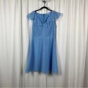 Draper James  Light Blue Lattice Lace A Line Dress Sz.12 Photo 4