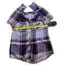 Christopher & Banks  Purple/White/Gray Button-down Shirt Size L Photo 4