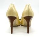 Enzo Angiolini  Eamielee Patent Peep Toe Pump Womens 9 Bow Pearly Feminine Dainty Photo 3