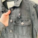 Altar'd State  Distressed Denim Jean Jacket Black Sz XS Photo 5