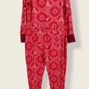 One Piece Hearth & Hand Magnolia  Pajamas Unisex Adult Red & White “Snowflake” XL Photo 3