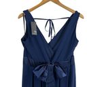 TFNC  London Blue Pleated V Neck Long Killy Maxi Dress Size 16 UK / 12 US New Photo 3