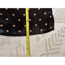 Morgan Taylor  Women's Pajama Top Sz L Black/Gold Polka Dot Long Sleeve Silky Photo 12