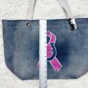 Little Earth Indianapolis Colts Blue Denim Breast Cancer Tote Bag Photo 2