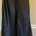 Nsr Black Satin Midi Skirt Photo 0