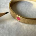 Kate Spade : Pink & Gold tone “Spot the Spade” bangle/bracelet- 6 pink spades Photo 13