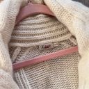 Faherty  winter frost cardigan cable knit baby alpaca cream chunky cozy Photo 10