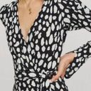 Maje NWT  Rossima Spot-Print V-Neck Faux Wrap Dress Photo 1