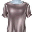 Tommy Hilfiger Tommy Hilfigure Red White and Navy Stripe Blouse Size Medium Photo 0