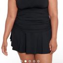 Ralph Lauren New Lauren  Black Plus Size Beach Club Solids Ruffle Swim Skirt Photo 0