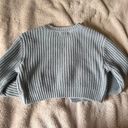 Full Tilt Blue Cropped Sweater Photo 3