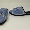 ALLSAINTS NEW All Saints Rumor Cotton Denim Jean Chambray Knot Bow Tie Slip On Flats Shoes Photo 0