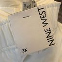 Nine West  Plus Size Womens Side Snap White Dressy Shorts Size 3X Photo 3