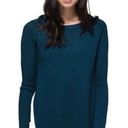 Lululemon  Yin To You Sweater Alberta Lake Blue Side Slits 100% Wool Size 2 Photo 0