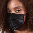 Mulberry Slip  Silk Face Mask Black Photo 0