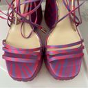 Jessica Simpson Damazy Ankle Wrap Lug Sole Platform Wedge Sandals Size 8.5 Photo 5