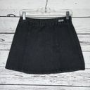 Brandy Melville  Pacsun NWT 27/4 Black Denim Snap Button Front A-Line Jean Skirt Photo 1