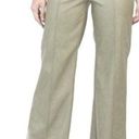 7 For All Mankind  Sage Green Distressed Faux Leather Wide Leg Pants Large NWT Photo 0