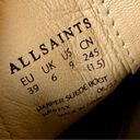 ALLSAINTS NEW  Harper Lug Sole Heeled Suede Ankle Boots Tan Size 9 Photo 10