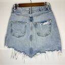 Pilcro  Urban Outfitters Destroyed Denim Mini Skirt Distressed Ripped Women’s 4 Photo 3