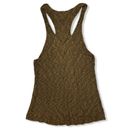 Free People  Brown Chevron Sweater Knit Tank Top size XS Photo 9