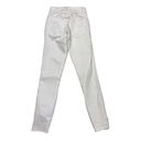 Good American * Good Legs Crop Jeans Size 2/26 White Stretch Casual Tulip Raw Hem Photo 2