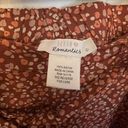 American Eagle Rust Leopard Belted Skirt Photo 3