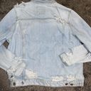 ZARA Distressed Denim Jacket Photo 1