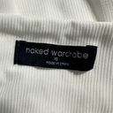 Naked Wardrobe  Leggings Women's XS White Ribbed Textured V-Cut Waistband NWOT Photo 3