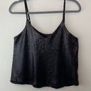 Material Girl  Sequin Camisole Cami Black Matte Tank Top Sz Small Y2K Cropped Photo 7