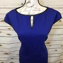 Isaac Mizrahi  Blue Peep Hole Sheath Dress Photo 1