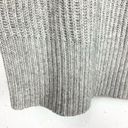 Banana Republic  Oversized Half Zip Sweater Cashmere Blend Heather Gray Medium Photo 9